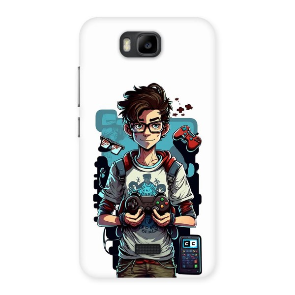 Cool Gamer Guy Back Case for Honor Bee