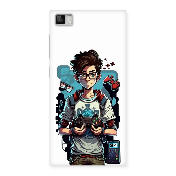 Cool Gamer Guy Back Case for Mi3