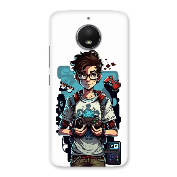 Cool Gamer Guy Back Case for Moto E4