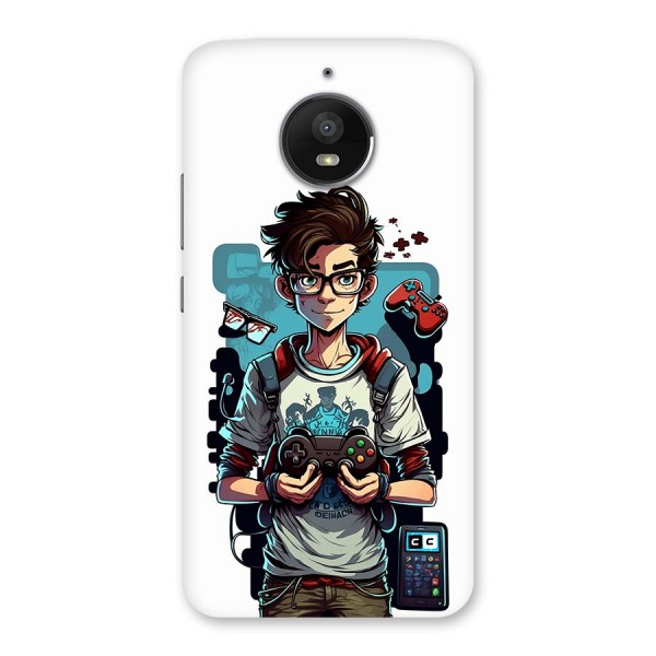 Cool Gamer Guy Back Case for Moto E4 Plus