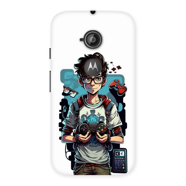 Cool Gamer Guy Back Case for Moto E 2nd Gen