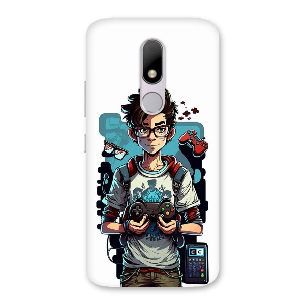 Cool Gamer Guy Back Case for Moto M