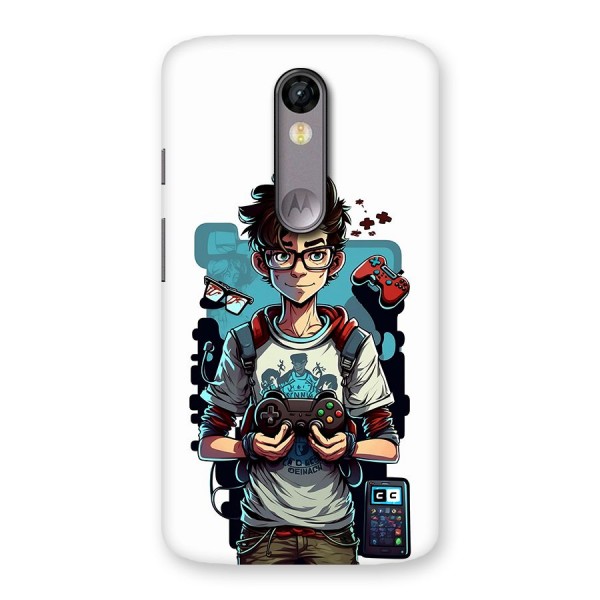 Cool Gamer Guy Back Case for Moto X Force