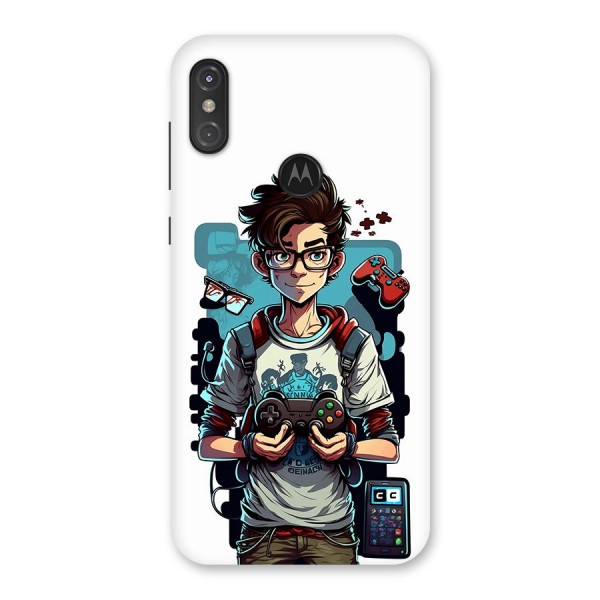 Cool Gamer Guy Back Case for Motorola One Power