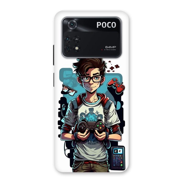 Cool Gamer Guy Back Case for Poco M4 Pro 4G