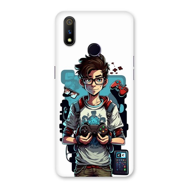 Cool Gamer Guy Back Case for Realme 3 Pro