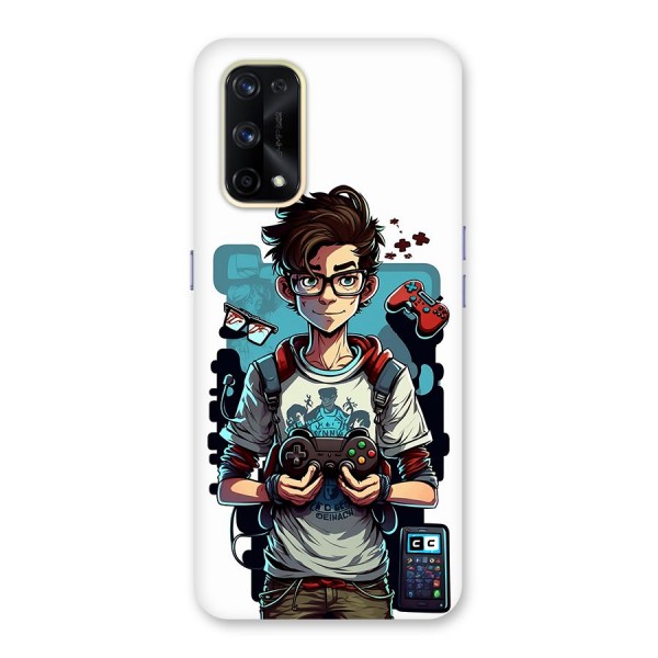 Cool Gamer Guy Glass Back Case for Realme X7 Pro