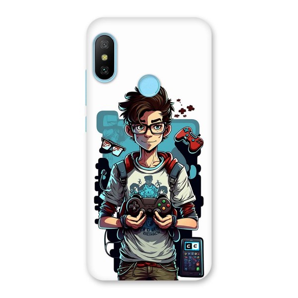 Cool Gamer Guy Back Case for Redmi 6 Pro