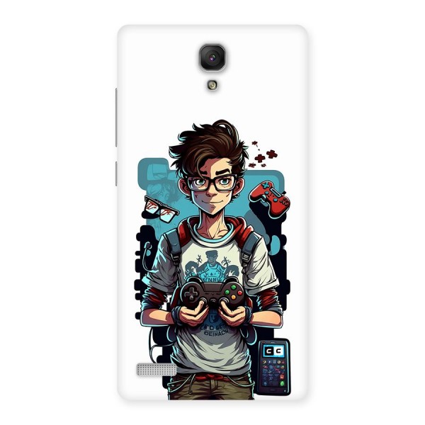 Cool Gamer Guy Back Case for Redmi Note