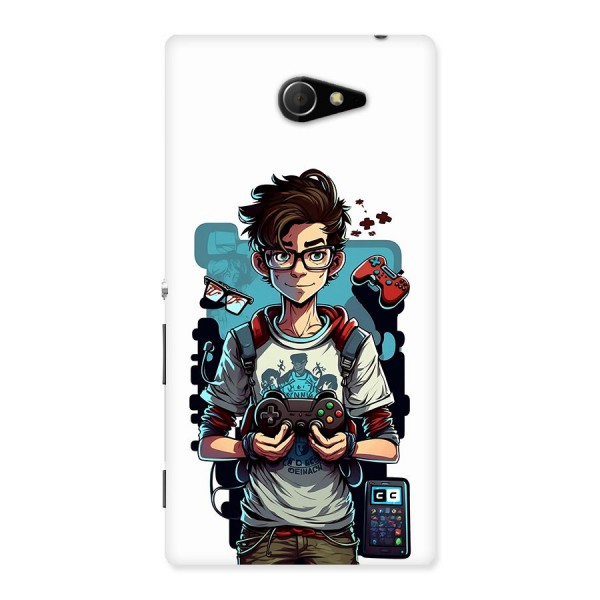 Cool Gamer Guy Back Case for Xperia M2