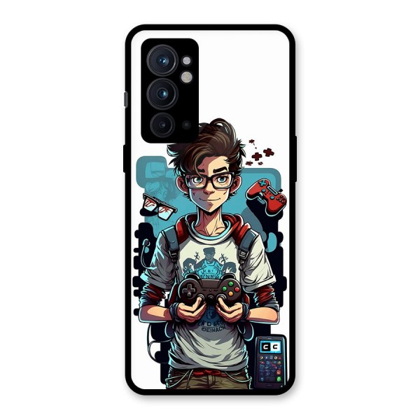 Cool Gamer Guy Glass Back Case for OnePlus 9RT 5G