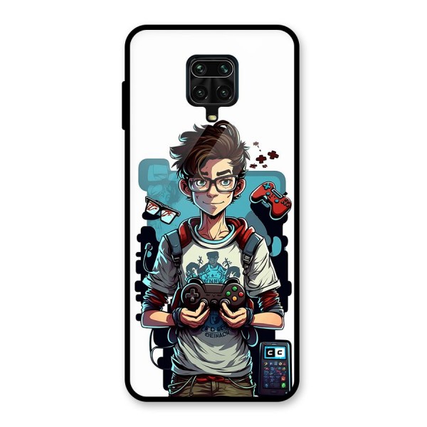 Cool Gamer Guy Glass Back Case for Poco M2 Pro