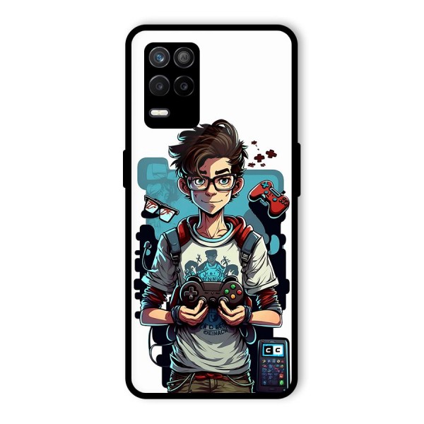 Cool Gamer Guy Glass Back Case for Realme 9 5G