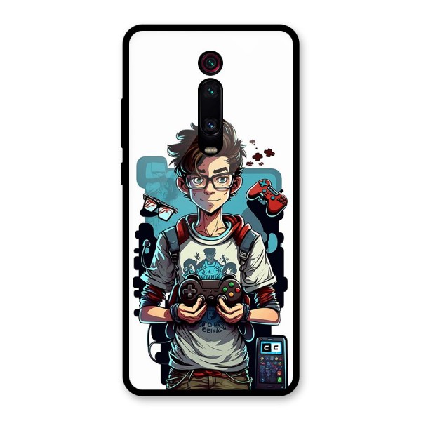 Cool Gamer Guy Glass Back Case for Redmi K20 Pro