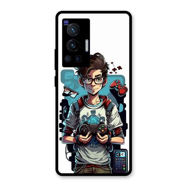 Cool Gamer Guy Glass Back Case for Vivo X70 Pro