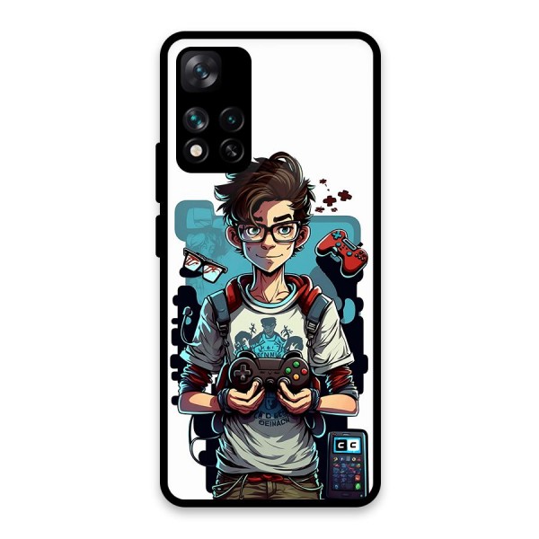 Cool Gamer Guy Glass Back Case for Xiaomi 11i 5G