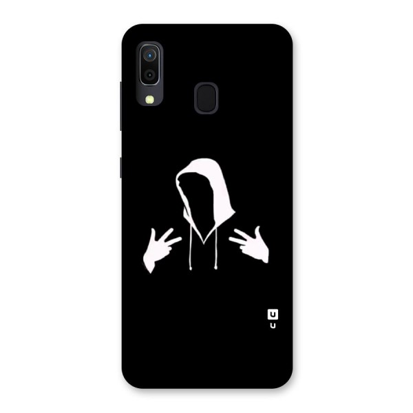 Cool Hoodie Silhouette Back Case for Galaxy A30