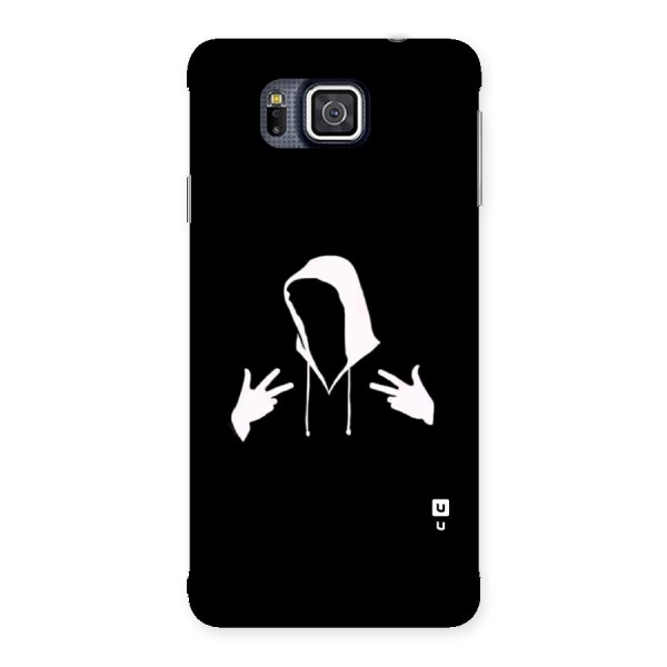 Cool Hoodie Silhouette Back Case for Galaxy Alpha