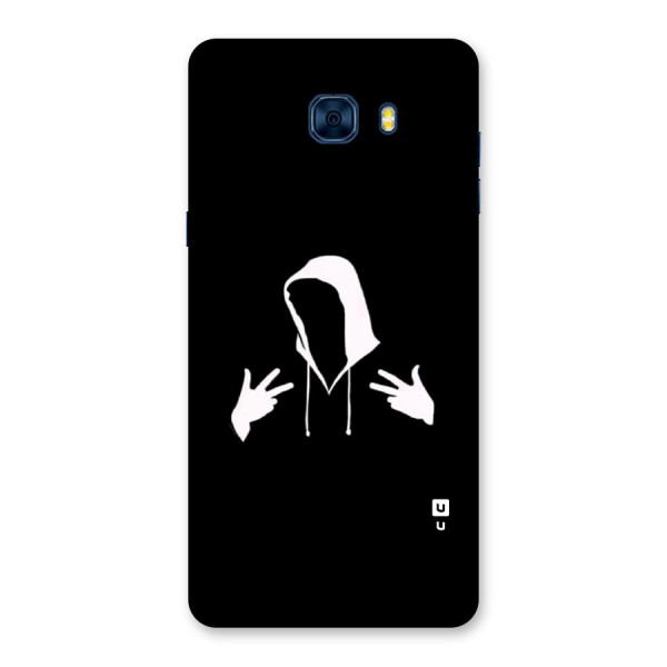 Cool Hoodie Silhouette Back Case for Galaxy C7 Pro