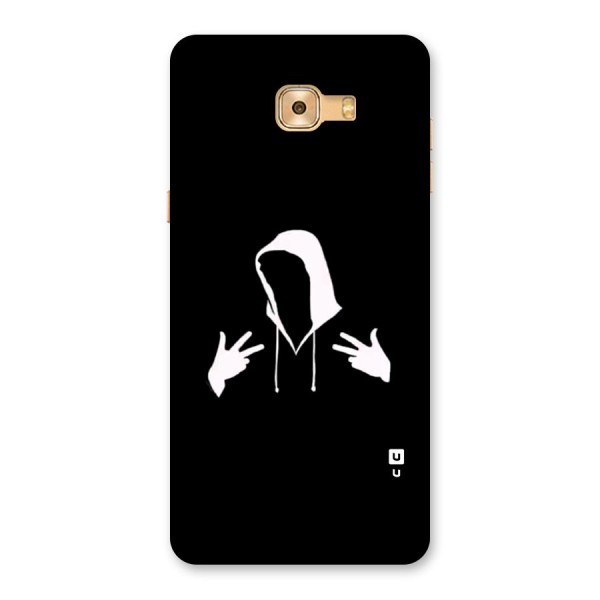 Cool Hoodie Silhouette Back Case for Galaxy C9 Pro