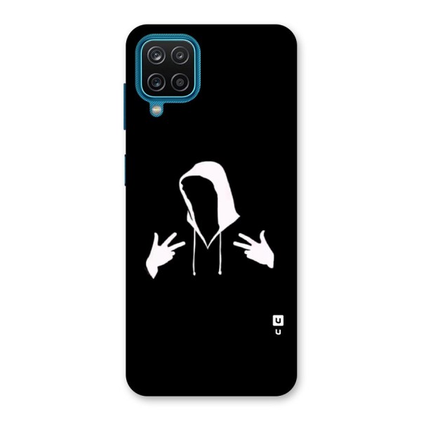 Cool Hoodie Silhouette Back Case for Galaxy F12