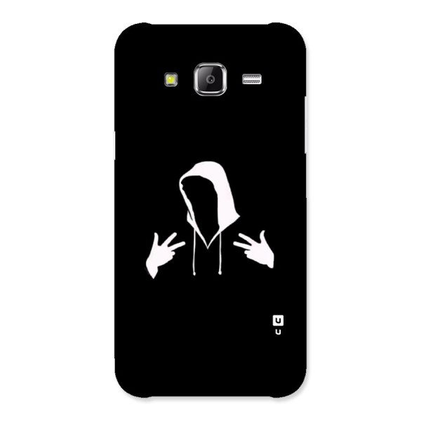 Cool Hoodie Silhouette Back Case for Galaxy J5