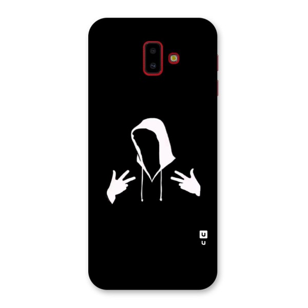 Cool Hoodie Silhouette Back Case for Galaxy J6 Plus