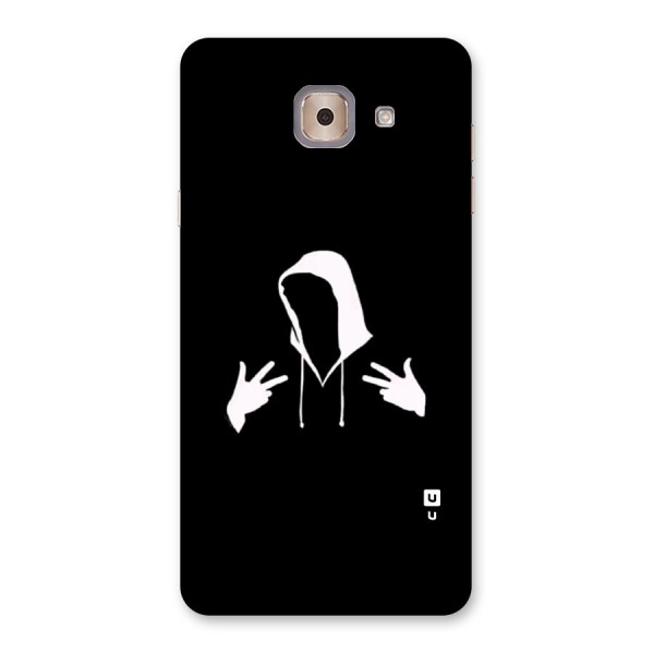 Cool Hoodie Silhouette Back Case for Galaxy J7 Max