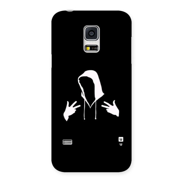 Cool Hoodie Silhouette Back Case for Galaxy S5 Mini