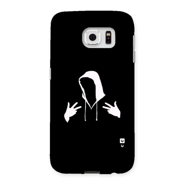 Cool Hoodie Silhouette Back Case for Galaxy S6