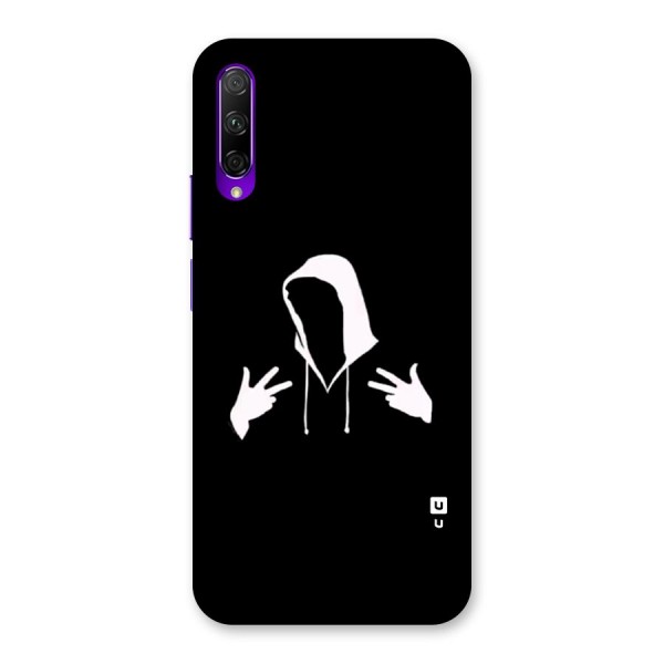 Cool Hoodie Silhouette Back Case for Honor 9X Pro