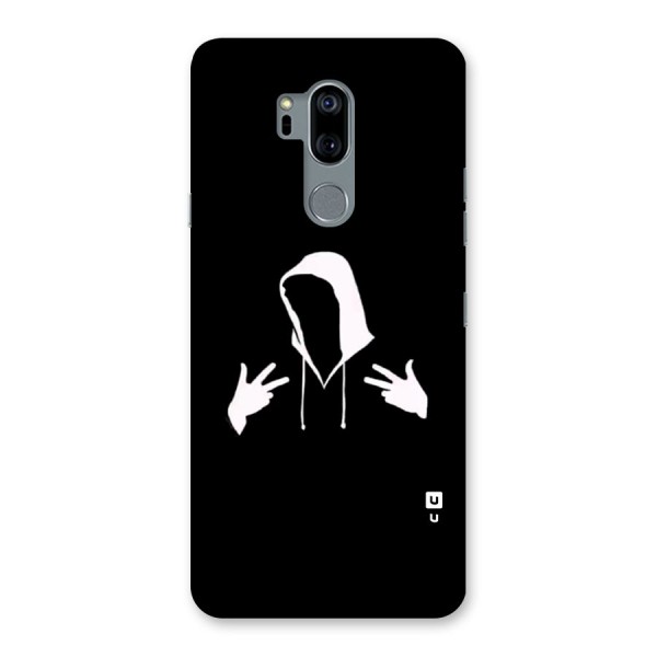 Cool Hoodie Silhouette Back Case for LG G7