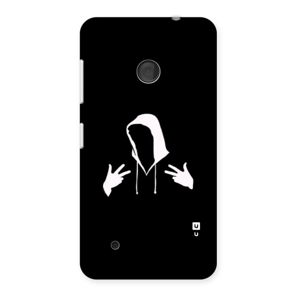 Cool Hoodie Silhouette Back Case for Lumia 530