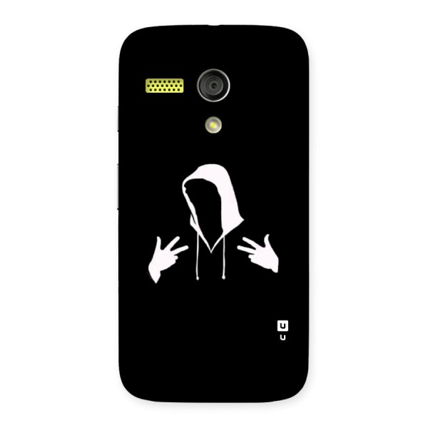 Cool Hoodie Silhouette Back Case for Moto G