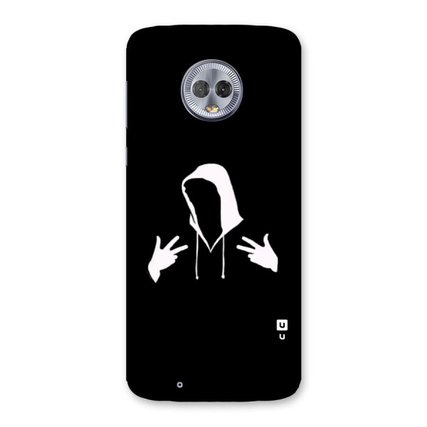 Cool Hoodie Silhouette Back Case for Moto G6