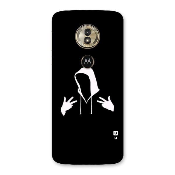 Cool Hoodie Silhouette Back Case for Moto G6 Play