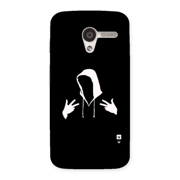 Cool Hoodie Silhouette Back Case for Moto X