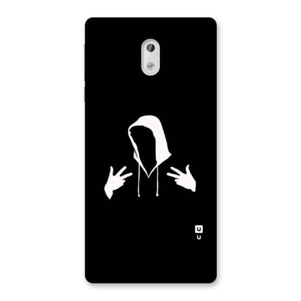 Cool Hoodie Silhouette Back Case for Nokia 3