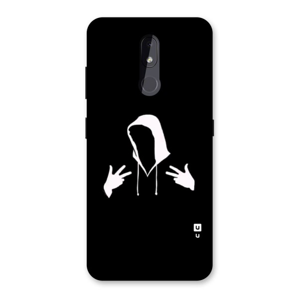 Cool Hoodie Silhouette Back Case for Nokia 3.2