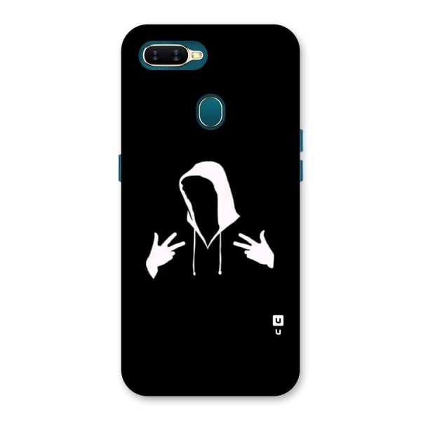 Cool Hoodie Silhouette Back Case for Oppo A11k