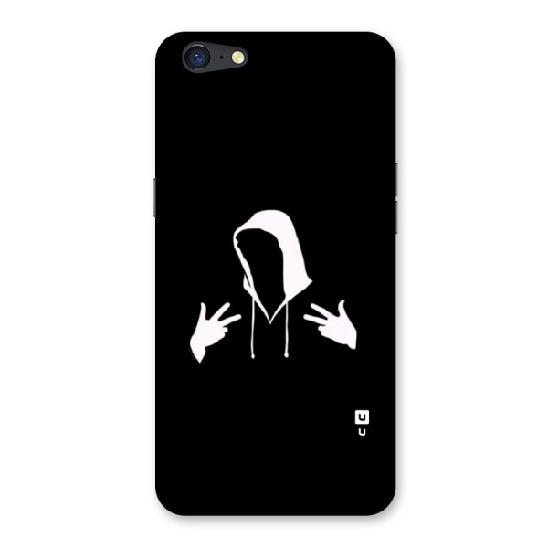 Cool Hoodie Silhouette Back Case for Oppo A71