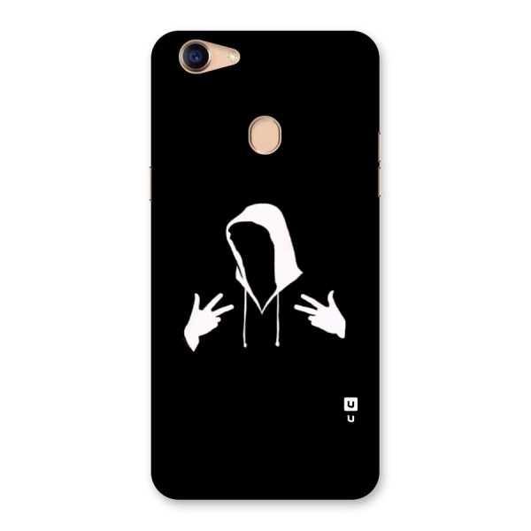 Cool Hoodie Silhouette Back Case for Oppo F5