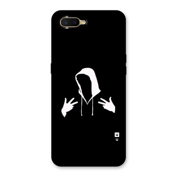 Cool Hoodie Silhouette Back Case for Oppo K1