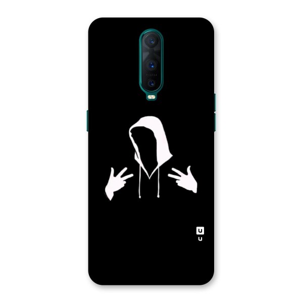 Cool Hoodie Silhouette Back Case for Oppo R17 Pro