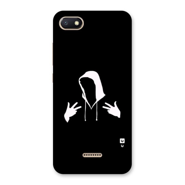 Cool Hoodie Silhouette Back Case for Redmi 6A