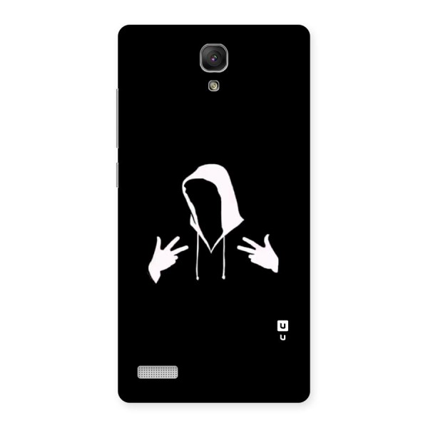 Cool Hoodie Silhouette Back Case for Redmi Note