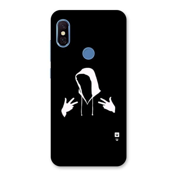 Cool Hoodie Silhouette Back Case for Redmi Note 6 Pro