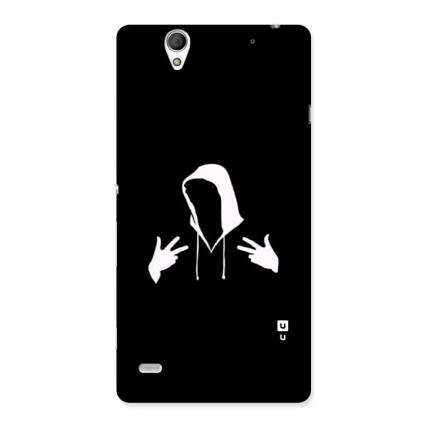 Cool Hoodie Silhouette Back Case for Xperia C4