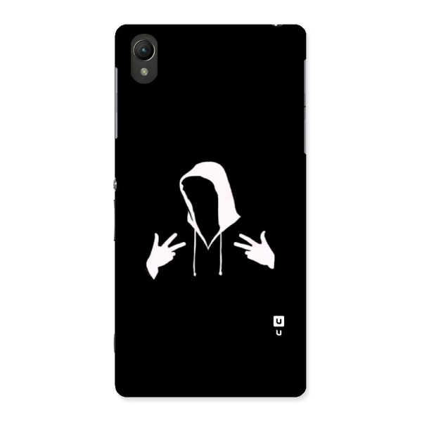 Cool Hoodie Silhouette Back Case for Xperia Z2
