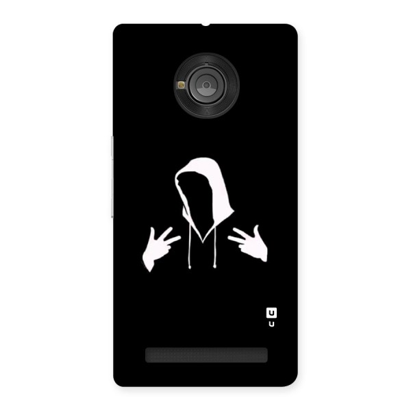 Cool Hoodie Silhouette Back Case for Yuphoria